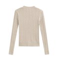 thumbnail image 4 of Timegard Chandails pour Femmes Col Rond Manches Longues Chandail Automne Hiver Décontracté Confortable Bas, 4 of 4