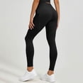thumbnail image 3 of MXUIKV Leggings Pants with Pockets for Women Tight Fitted Stretchy High Waist Yoga Workout Trousers(XX-Large,Black), 3 of 6