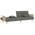 thumbnail image 5 of vidaXL Sofa Bed with Armrests Dark Grey Fabric, 5 of 5