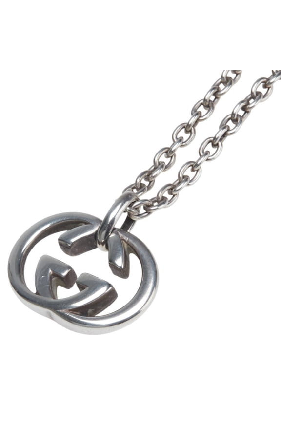 Pre-Owned Gucci Interlocking G Necklace in SV925 Silver for Women