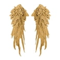thumbnail image 1 of Apliques de alas de Ángel, apliques bordados, apliques de encaje para escote DIY, parches para decoración de ropa de vestido de noche, 2 uds. Oro, 1 of 8