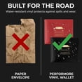 thumbnail image 3 of Car Registration and Insurance Card Holders, Premium Wallets for Essential Car Documents with 2 Clear Pockets and Strong Velcro Closure for All Types of Vehicles (1 Black and 1 Red, 2 PACK), 3 of 7