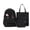 Black, variant on Large Capacity Ergonomic Backpack for Students, Bunny Ear Decoration Lightweight Daypack for Campus, Back to School Backpack