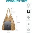 thumbnail image 3 of Kukuzhu Beach Bags for Women, 2 in 1 Summer Mesh Beach Tote Bag Hand Woven Beach Bag Weaving Hollow Shoulder Bag Handbag, 3 of 5