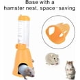 thumbnail image 2 of Minzimin 1piece Hamster Water Bottle, Little Pet Automatic Drinking Bottle with Food Container Base Hut Hanging Water Feeding Bottles Auto Dispenser for Small Animals, 2 of 6