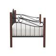 thumbnail image 2 of Hillsdale Furniture Matson Wood and Metal Daybed, Black with Cherry Posts, 2 of 11