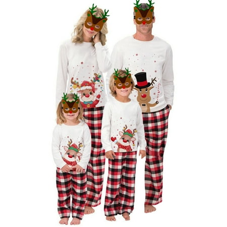 

Family Christmas Pajamas Matching Sets Xmas Matching Pjs for Adults Kids Holiday Home Xmas Family Sleepwear Set