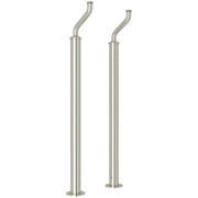 Perrin And Rowe U.6388 Brass Floor Pillar Legs For Tub Fillers - Nickel