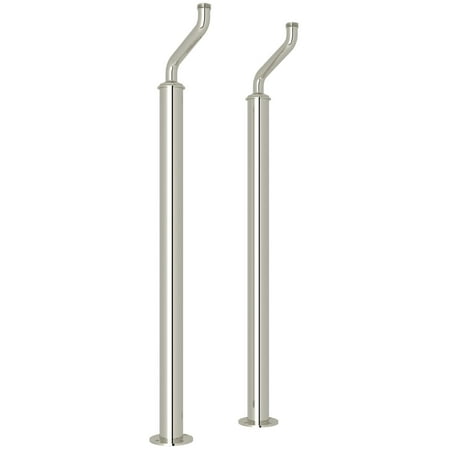 Perrin And Rowe U.6388 Brass Floor Pillar Legs For Tub Fillers - Nickel