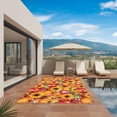thumbnail image 3 of Autumn Pumpkins Outdoor Rug for Patio/Deck/Porch, Non-Slip Large Area Rug 6 x 9 Ft, Fall Orange Sunflowers Fruit Country Rustic Indoor Outdoor Rugs Washable Area Rugs, Camping Rug Carpet Runner, 3 of 8