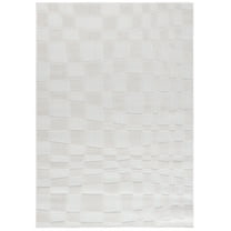 SAFAVIEH Stella Bertha Checkered Indoor/Outdoor Area Rug, Ivory, 4' x 6'