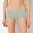 thumbnail image 1 of Ultrasoft Modal Boyshort Panty with Lace Trim In Iceberg Green, 1 of 5