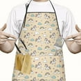 thumbnail image 2 of Cartoon Unicorn Rainbow Cloud Heart Star Apron-Garden Aprons for Women with Pockets-Cotton Linen Waterproof Kitchen Cooking Gardening Aprons Adjustable for Kitchen,Cooking,BBQ and Salon 33x27 Inch, 2 of 7