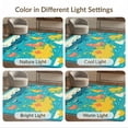 thumbnail image 7 of ODIKA 3'x5' Washable Area Rug Large Map Top Ocean Educational Explorer Playroom Classroom for Hallway, Laundry Room, Non-Slip, Flatweave, Easy Care, 7 of 7