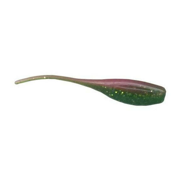 Arkie Lures 2 inch Sexee Tail Shad Soft Fishing Lure, Color Electric Chicken
