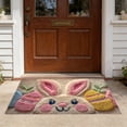 thumbnail image 5 of HuiXinOu Easter Faux Coir Doormat Outdoor Entrance Welcome Mat Non Slip Absorbent Rug for Spring Home Entryway and Holiday Decor, 5 of 7