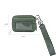 thumbnail image 3 of Cartera con llavero para mujer The Iris Wallet, billetera con cremallera, resistente al agua, de nailon, para tarjetas, con ventana transparente para identificación, 3 of 5