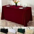 thumbnail image 4 of sunsanly Tablecloth Oblong Shape Pure Color Easy Care Velvet Table Banquets Party Decoration Tablecloth Diner Hotel Restaurant Picnic Table Cover, 4 of 8