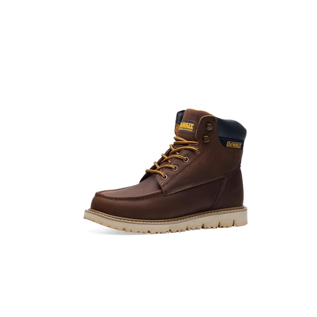 Botas de trabajo DEWALT Syracuse para hombre, punta blanda, piel, color marrón