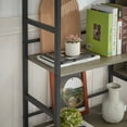thumbnail image 5 of Industrial Large Bookshelf, Tall Display Rack with Adjustable Feet and Anti-Tipping Design, Wooden Storage Shelf with Sturdy Metal Frame for Living Room, Bedroom, 69.3’’W x 11.8’’D x 70.1’’H, 5 of 7