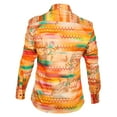 thumbnail image 3 of Rajiva Agrawal: Men's Sunset Fashion Shirt in Superfine Cotton (Color: Printed, Size: Large), 3 of 4