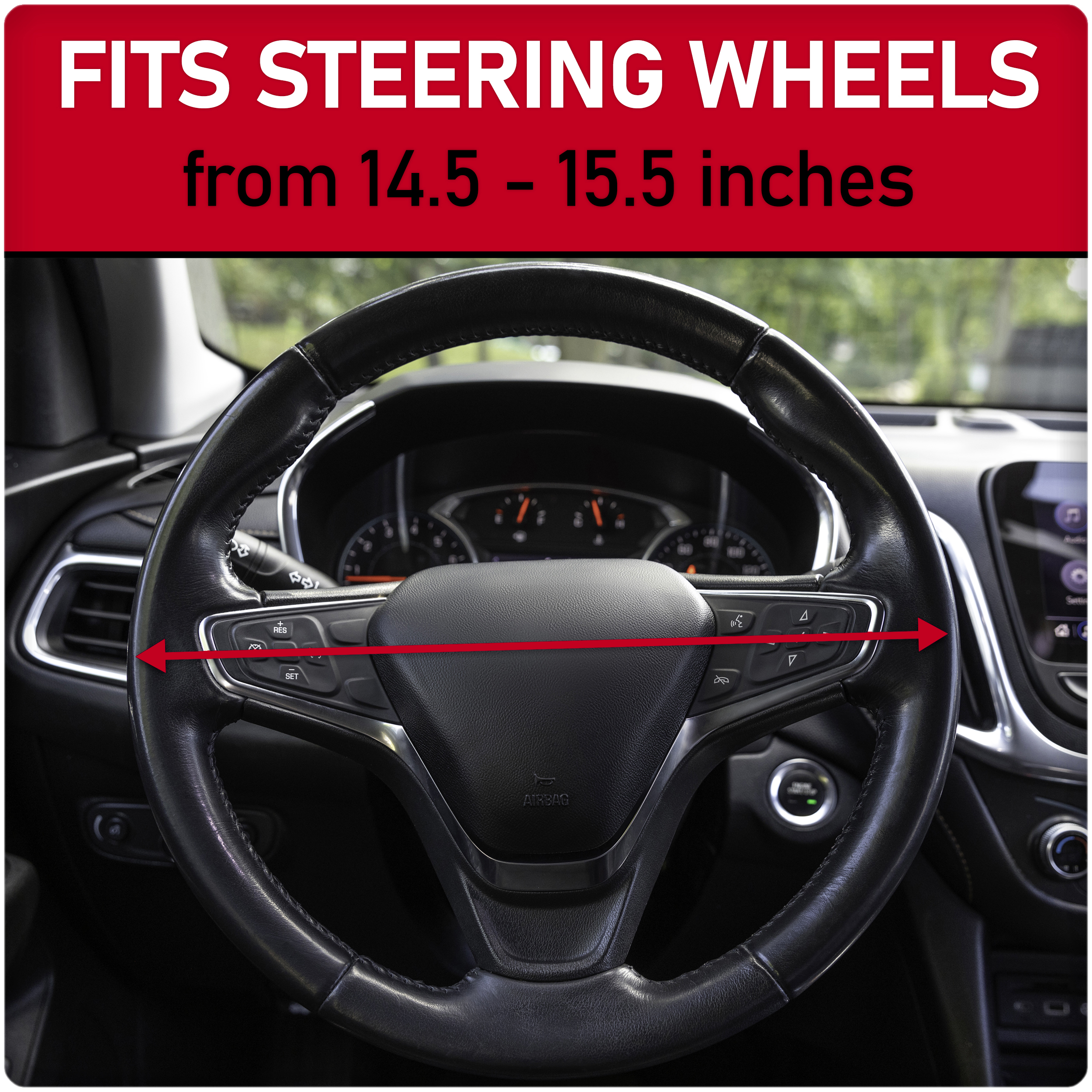 Genuine Dickies Carbon Fiber Steering Wheel Cover Black photo 6