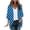 Blue, variant on Womens Kimono Cardigan Lightweight Polka Dot 3/4 Sleeve Open Front Cardigans Lightweight Summer Beach Cover Up Black XXL