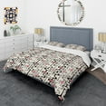thumbnail image 3 of Designart 'Retro Abstract Design IX' Mid-Century Modern Duvet Cover Set, 3 of 4