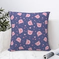 thumbnail image 4 of Yiaed Cute Pig Print Pillow Covers Super Soft Decorative Square Throw Pillow Covers Case Cushion Covers for Sofa Couch Bedroom Car Decor（No pillow core）-26"x26", 4 of 7