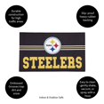 thumbnail image 3 of Team Sports America NFL Pittsburgh Steelers Entrance Doormat | 28 x 16 Inches | Embossed Cross Hatch | Non - Slip Backing | Indoo, 3 of 5