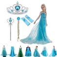 thumbnail image 2 of Vestido de princesa Elsa para niñas, ropa para adolescentes, Anna, Elsa, fiesta, reina de las Nieves, disfraces de Cosplay Fivean unisex, 2 of 2