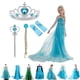 thumbnail image 2 of Vestido de princesa Elsa para niñas, ropa para adolescentes, Anna, Elsa, fiesta, reina de las Nieves, disfraces de Cosplay Fivean unisex, 2 of 2