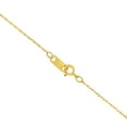 thumbnail image 3 of Solid 10k Gold 0.5MM Rope Chain Necklace. Unisex Chain - Choice of Metal Colors & 16" or 18" or 20" Lengths, 3 of 9