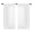 White, variant on 2 Panels Linen Curtains Set for Living Room Bedroom, Light Filtering Textured Soft Window Curtain, Airy Soft Rod Pocket Elegant Drapes