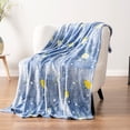 thumbnail image 6 of PAVILIA Glow in the Dark Blanket, Space Planet Gift for Girls Boys, Toy Blanket for 1 2 3 4 5 6 7 8 9 10 Year Old Boy, Soft Plush Fleece Kids Gift Blanket for Birthday, Christmas, Room Decor, 60x80, 6 of 9