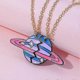 thumbnail image 4 of 2pcs Friendship Necklace Two Girls Necklaceplanet, Best Friend Birthday Gift Bff Necklace For 2---Product code 54368, 4 of 5