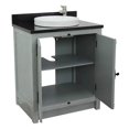 thumbnail image 5 of Bellaterra Home 31" Single vanity in Gray Ash finish top with Black galaxy and round sink, 5 of 9