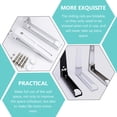 thumbnail image 3 of 1 Pair Microwave Oven Rack Wall Mounted Silver for Homeowners, 3 of 5