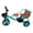 Green#3, variant on 3-Wheel Trike Bicycle for Toddlers, Kids Pedal Tricycle Stroller with Basket, Folding Trike Bike