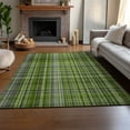thumbnail image 6 of Addison Rugs Mayfield Washable Transitional Plaid Green Rectangle Rug, 10' x 14', 6 of 6
