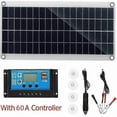 thumbnail image 4 of 300W 12V Solar Panel, Solar Panel Kit, Battery Charger Kit with 60A Solar Charge Regulator for Motorhome, Yacht, Outdoor, Garden, Cisea Lighting, 4 of 5