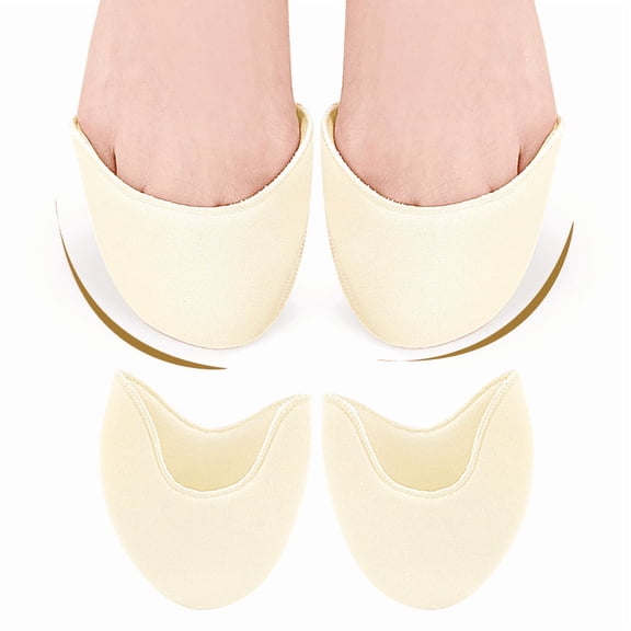 Ballet Shoe Sponge Toe Caps, Soft Elastic Anti-Friction Foot Pads, Shock Absorbing Forefoot Cushions for High Heels