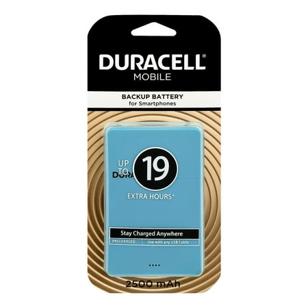 Duracell Mobile Backup Battery for Smartphones Up To 19 Extra Hours, 1.0 (Best Battery Backup Mobile)