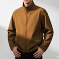 thumbnail image 2 of Men's Softshell Jacket Raglan Sleeves Lightweight Waterproof Rain Jacket Zip Up Windproof Windbreaker, 2 of 8
