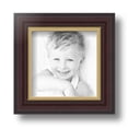 thumbnail image 2 of ArtToFrames 5x5 Inch Mahogany and Gold Slope Frame Picture Frame, This Brown MDF Poster Frame is Great for Your Art or Photos, Comes with Regular Glass (4447), 2 of 8