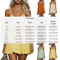 thumbnail image 3 of hoksml Women's Cotton Linen Backless Spaghetti Strap Dress Drawstring Ruffle Hem Mini Slip Dress for Summer Beach, 3 of 9