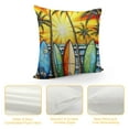 thumbnail image 4 of MLJA Summer Beach Decor Throw Pillow Covers Sofa Decorative Tropical Hawaii Coconut Tree Surfboard Flower Painting Throw Pillow Cover For Living Room Bed Sofa Chair Couch, 4 of 5
