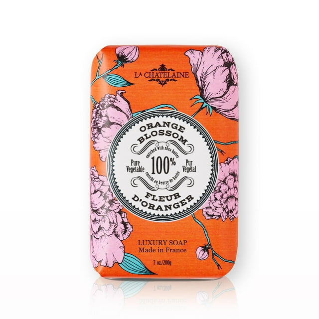 Jabón de lujo La Chatelaine | Fórmula natural de karité (flor de naranja, 193 g)