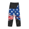 thumbnail image 3 of Lsque Shark With USA Flag Print Men's Pajama Pants, Lounge Pant - Comfortable Home Wear,Elastic Waistband, Stylish Design-Medium, 3 of 9