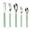 Green, variant on geerera Silverware Set Stainless Steel Cutlery Wood Grain Handle, Include Dinner Knives,Dinner Forks,Dinner Spoons,Salad Forks,Teaspoons, Dishwasher Safe, Elegant Gift for Friend